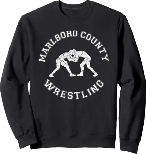 Marlboro County Wrestling Distressed Retro Wrestler Sweatshirt