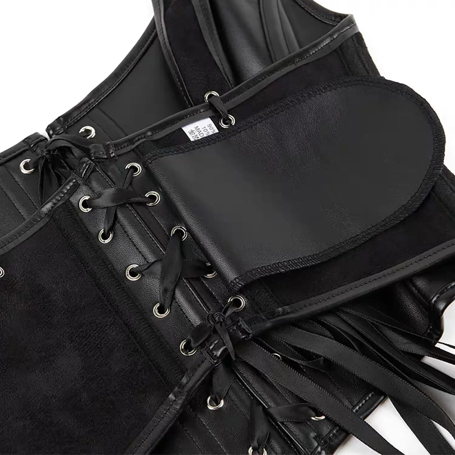 Medieval Goth for Ladies Fall Winter Backless Halter Faux Pleather Bustier Shapewear Body Shaper Women 2025