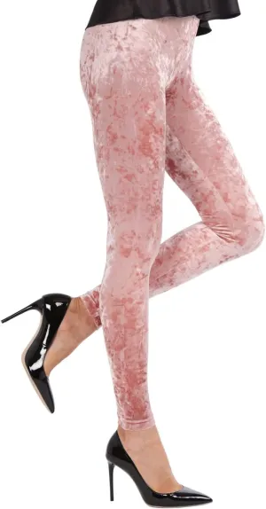 MeMoi Crushed Velvet Stretch Leggings