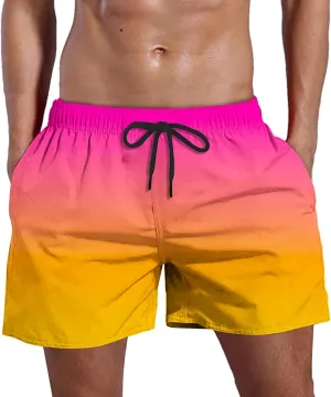 Men 'S Drawstring Elastic Waist Shorts Plus Size Five Quick Drying Beach Pants Shorts Shorts for Men Mens Shorts