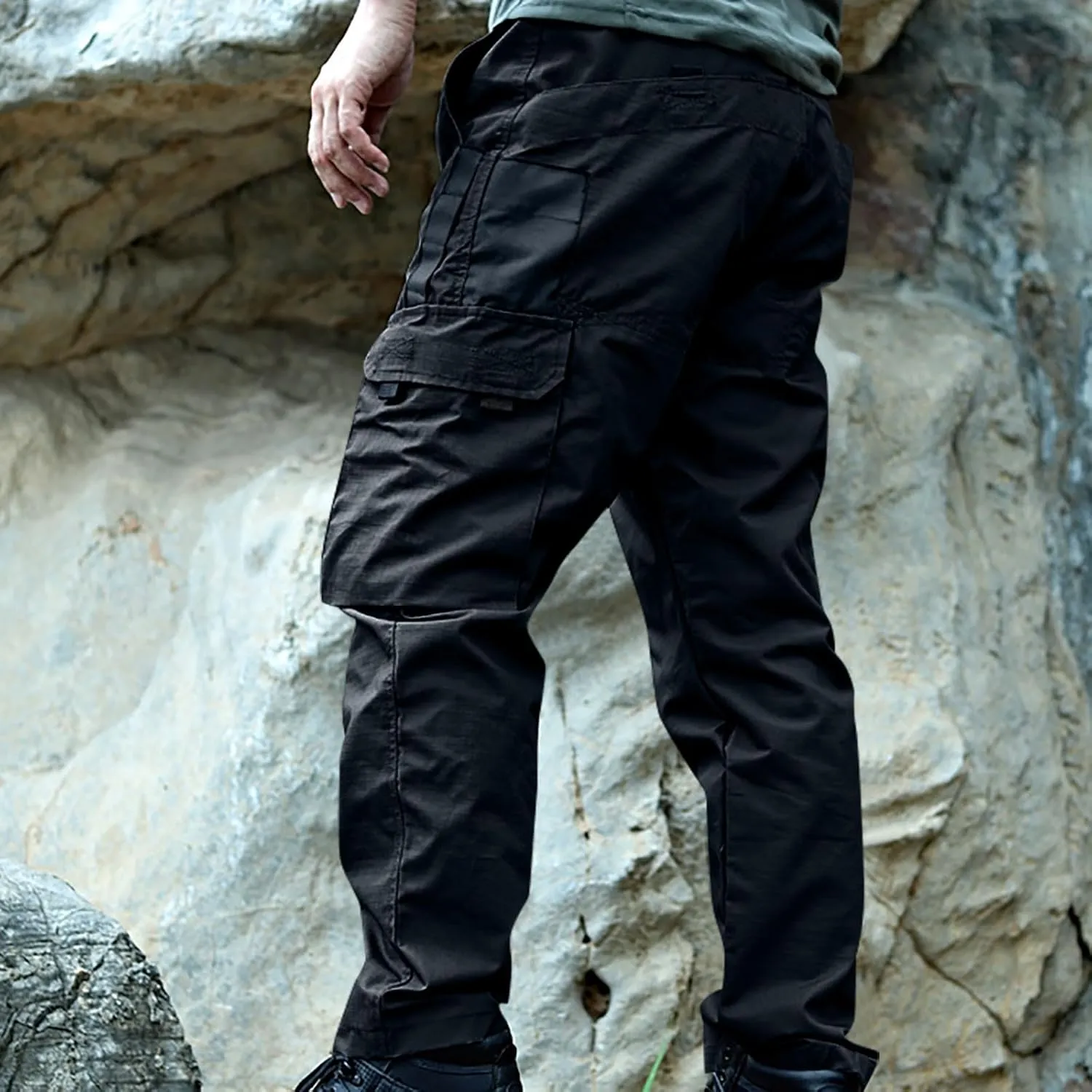 Mens Athletic Outdoor Pants Hiking Tactical Pants Climbing Fishing Pants Trendy Regular Pants Classic Fall Pants