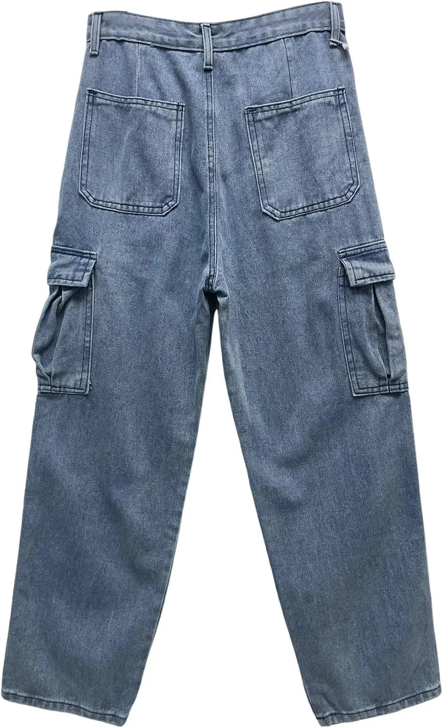Men's Baggy Jeans Joggers Loose Fit Straight Leg Denim Pants Vintage Relaxed Streetwear Wide Leg Trousers