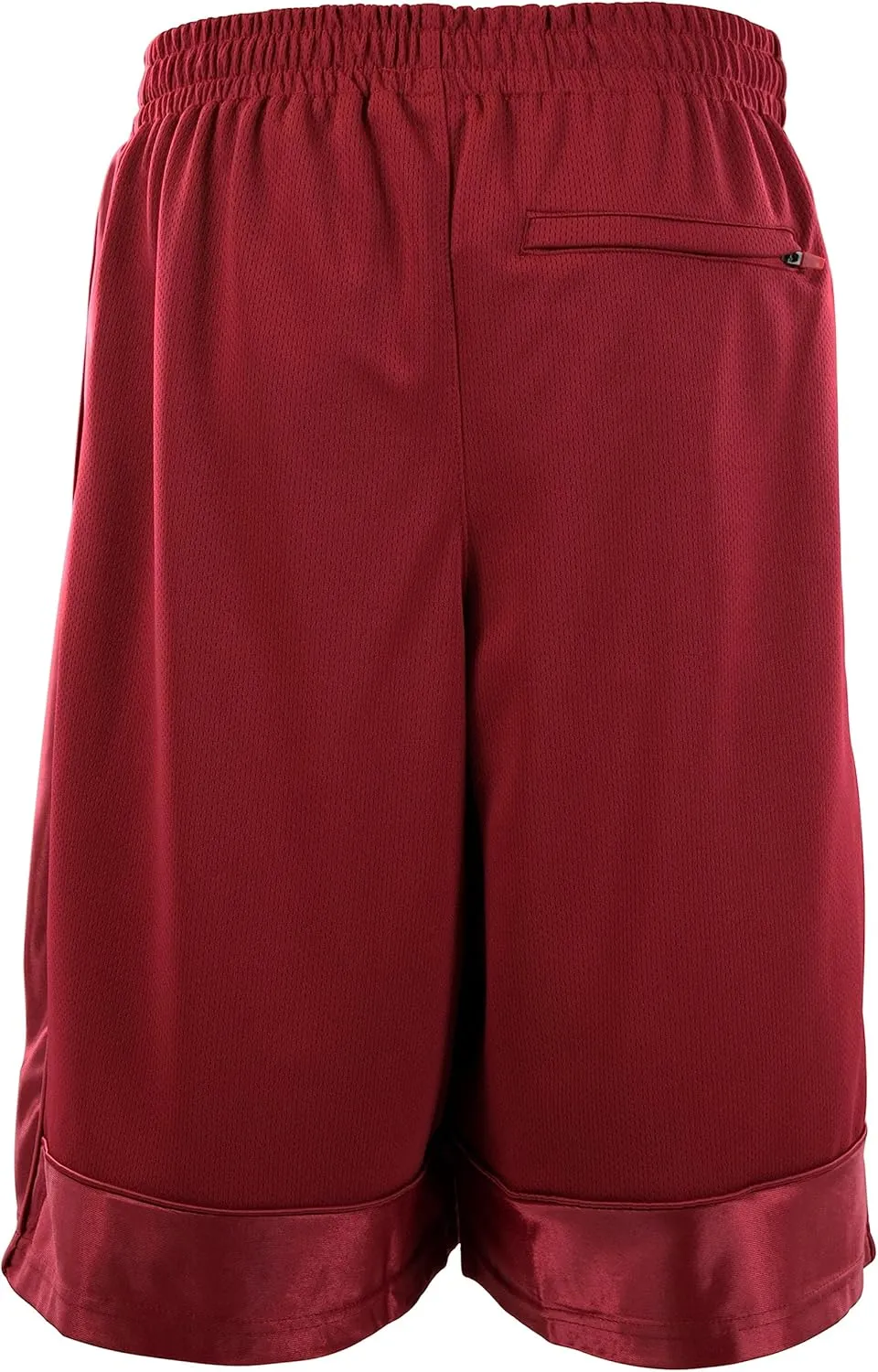 Mens Basketball Training Shorts with 3 Zippered Pockets