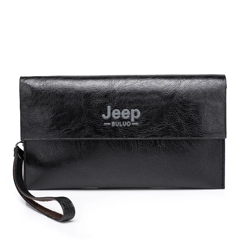 Men's Business Texture Clutch Envelope Wrist Soft Men's Wallets