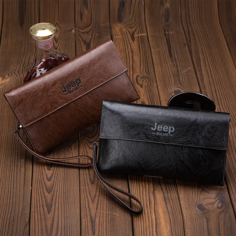 Men's Business Texture Clutch Envelope Wrist Soft Men's Wallets