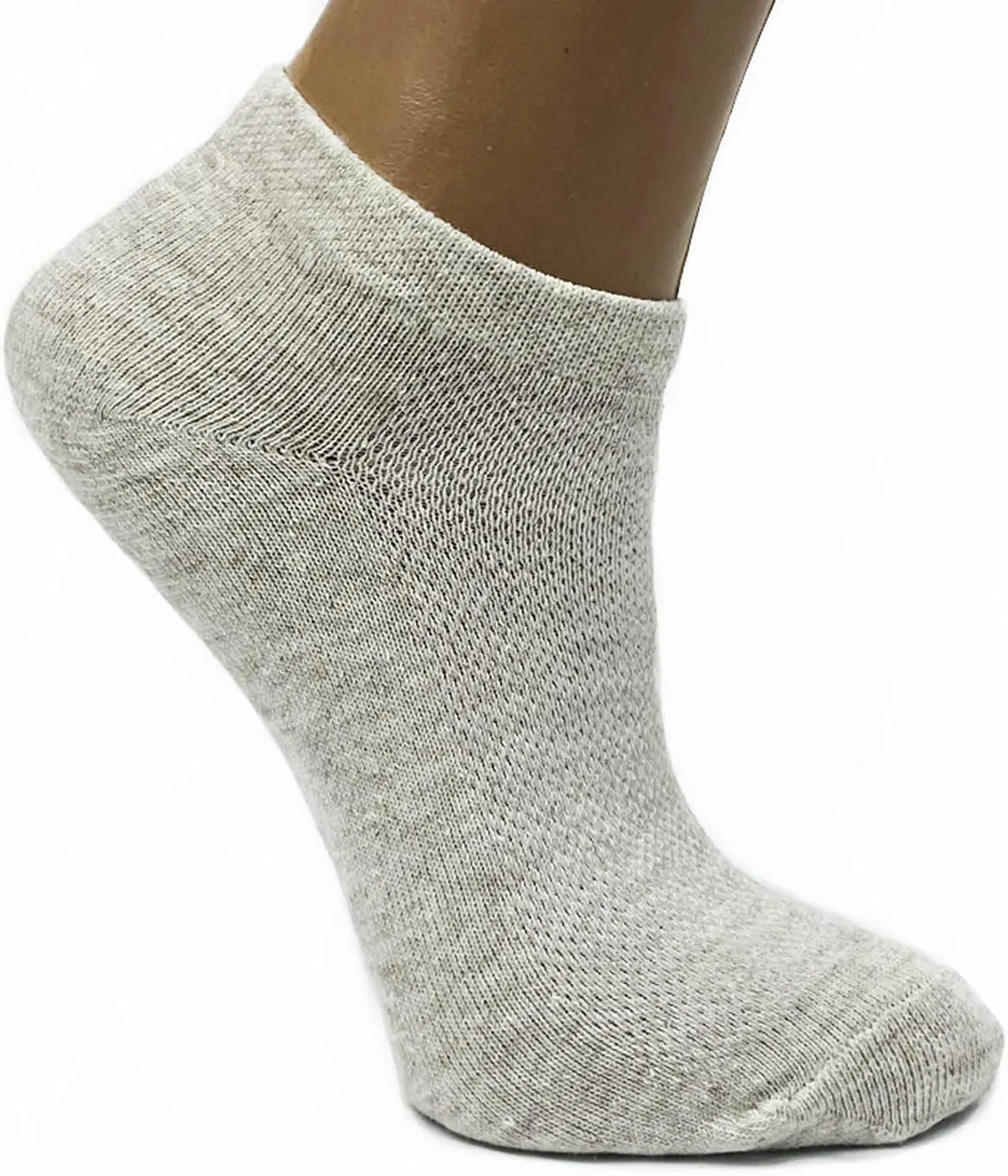 Men's Flax Linen Ankle Socks Quick-Drying Finely Made Mesh-knitted