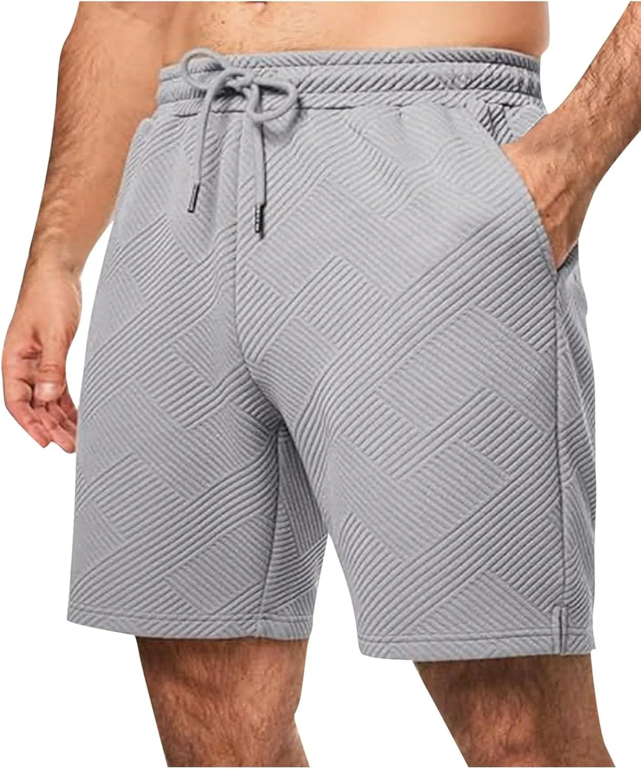 Men's Swim Trunks Quick Dry with Pockets Athletic Running Casual Elastic Breathable Activewear Beach Shorts