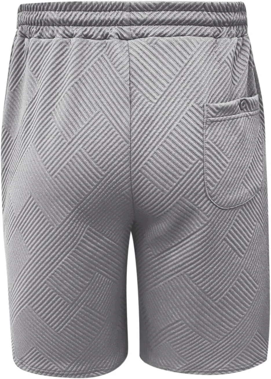 Men's Swim Trunks Quick Dry with Pockets Athletic Running Casual Elastic Breathable Activewear Beach Shorts