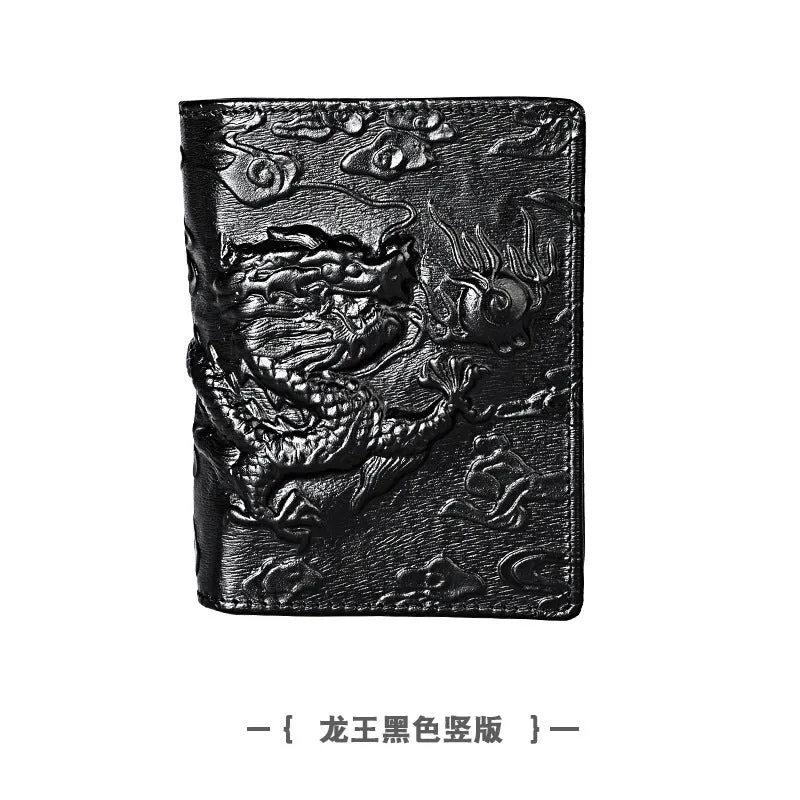 Men's Swiping Genuine Leather Crazy Horse Short Men's Wallets