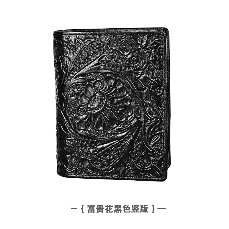 Men's Swiping Genuine Leather Crazy Horse Short Men's Wallets