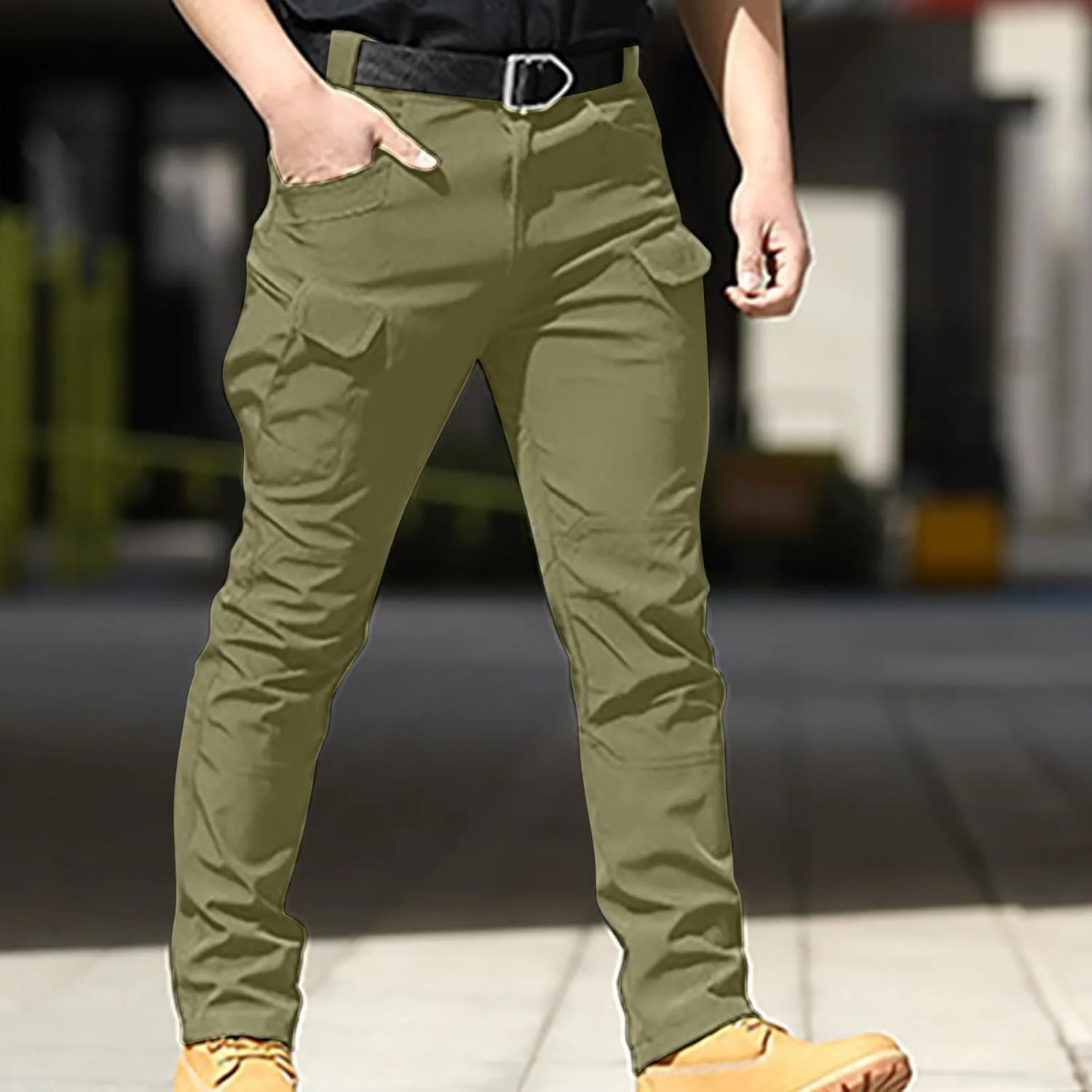 Men’s Tactical Work Pants Outdoor Hiking Pants Trendy Climbing Pants Autumn Trail Pants Classic Camping Pants