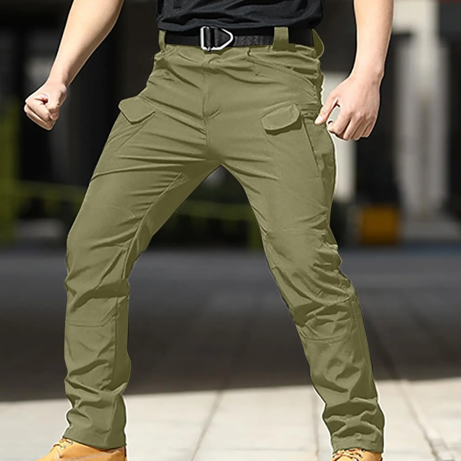 Men’s Tactical Work Pants Outdoor Hiking Pants Trendy Climbing Pants Autumn Trail Pants Classic Camping Pants