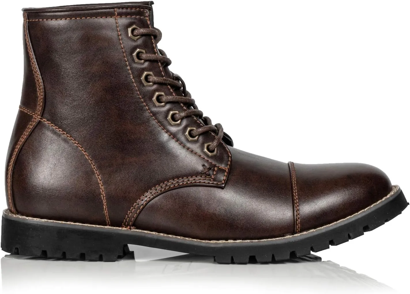 Metrocharm MC301 Men's Lace Up Cap Toe Formal Dress Casual Fashion Boots