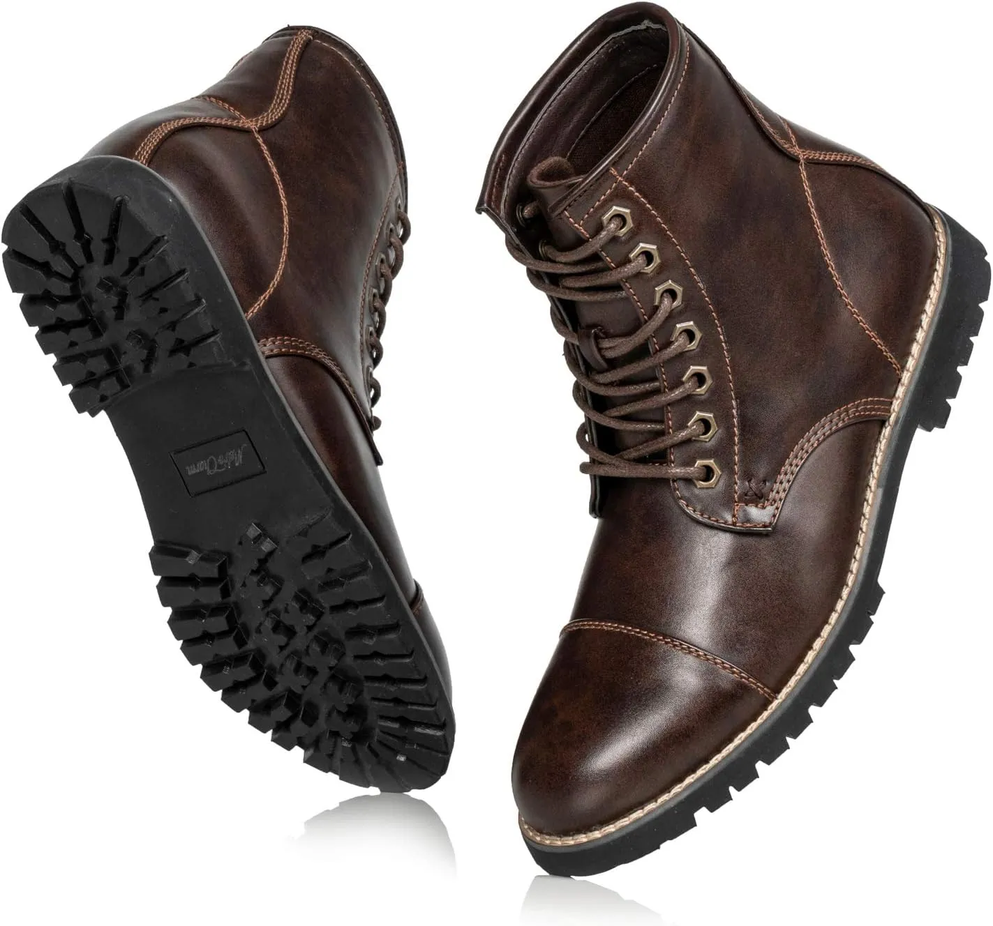 Metrocharm MC301 Men's Lace Up Cap Toe Formal Dress Casual Fashion Boots