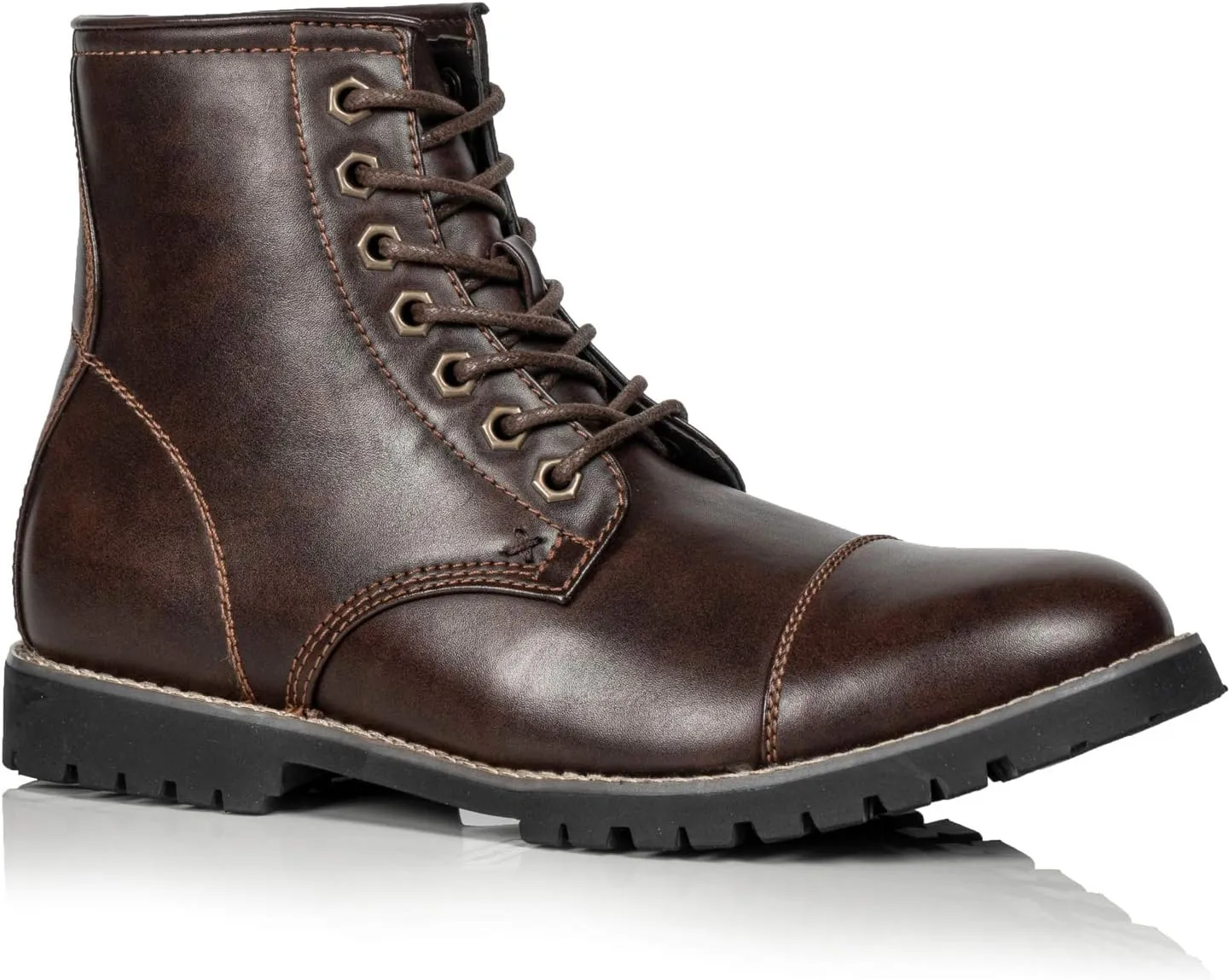 Metrocharm MC301 Men's Lace Up Cap Toe Formal Dress Casual Fashion Boots