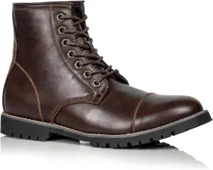 Metrocharm MC301 Men's Lace Up Cap Toe Formal Dress Casual Fashion Boots