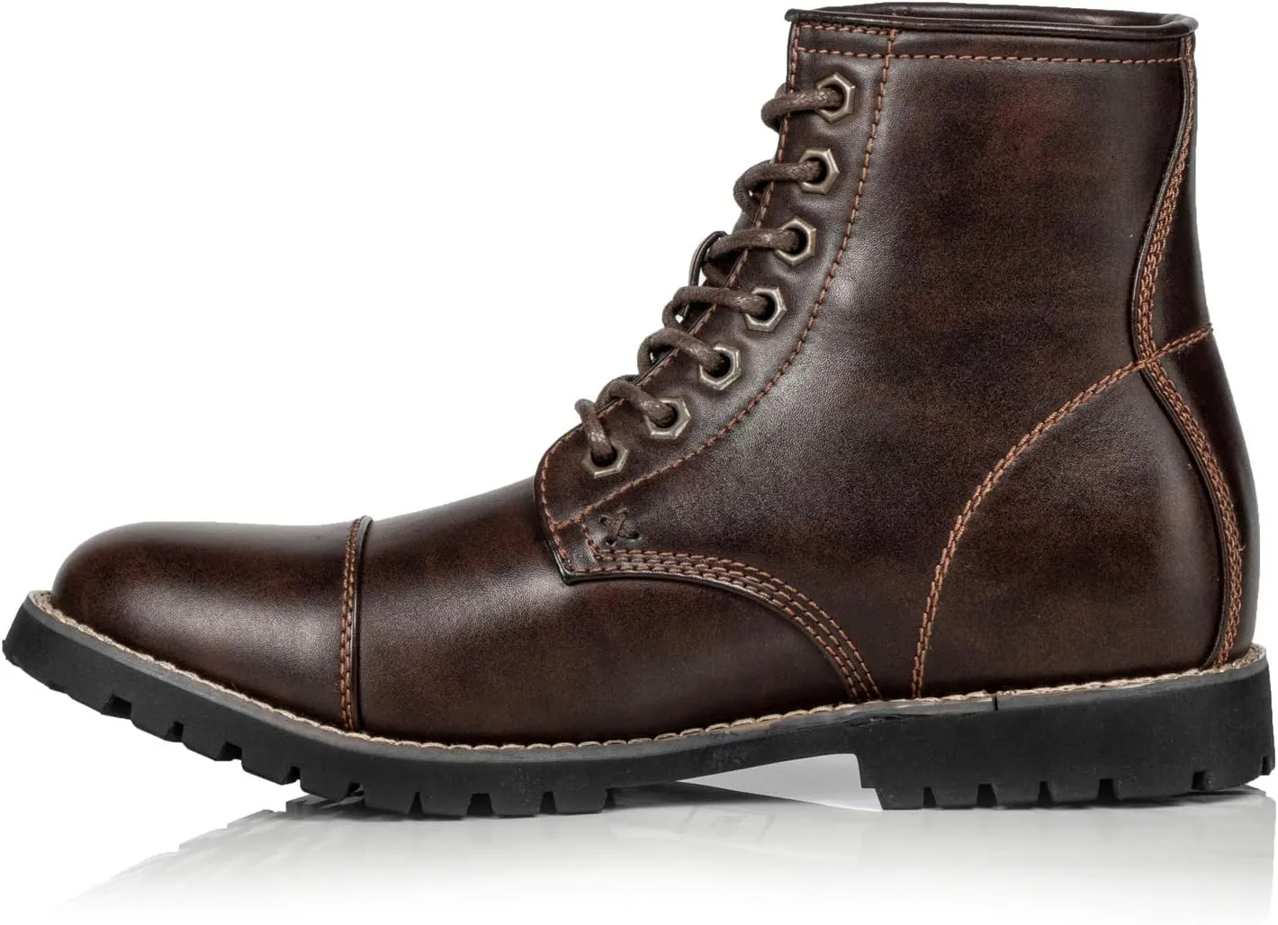 Metrocharm MC301 Men's Lace Up Cap Toe Formal Dress Casual Fashion Boots