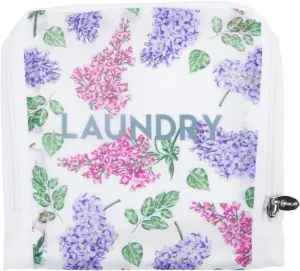 Miamica Travel Laundry Bag, Lilac FLoral – Measures 21” x 22” When Fully Opened – Foldable Laundry Bag with Drawstring Closure – Durable, Lightweight Travel Accessories