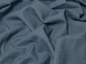 Minerva Enzyme Washed 100% Linen Fabric Denim - per Yard