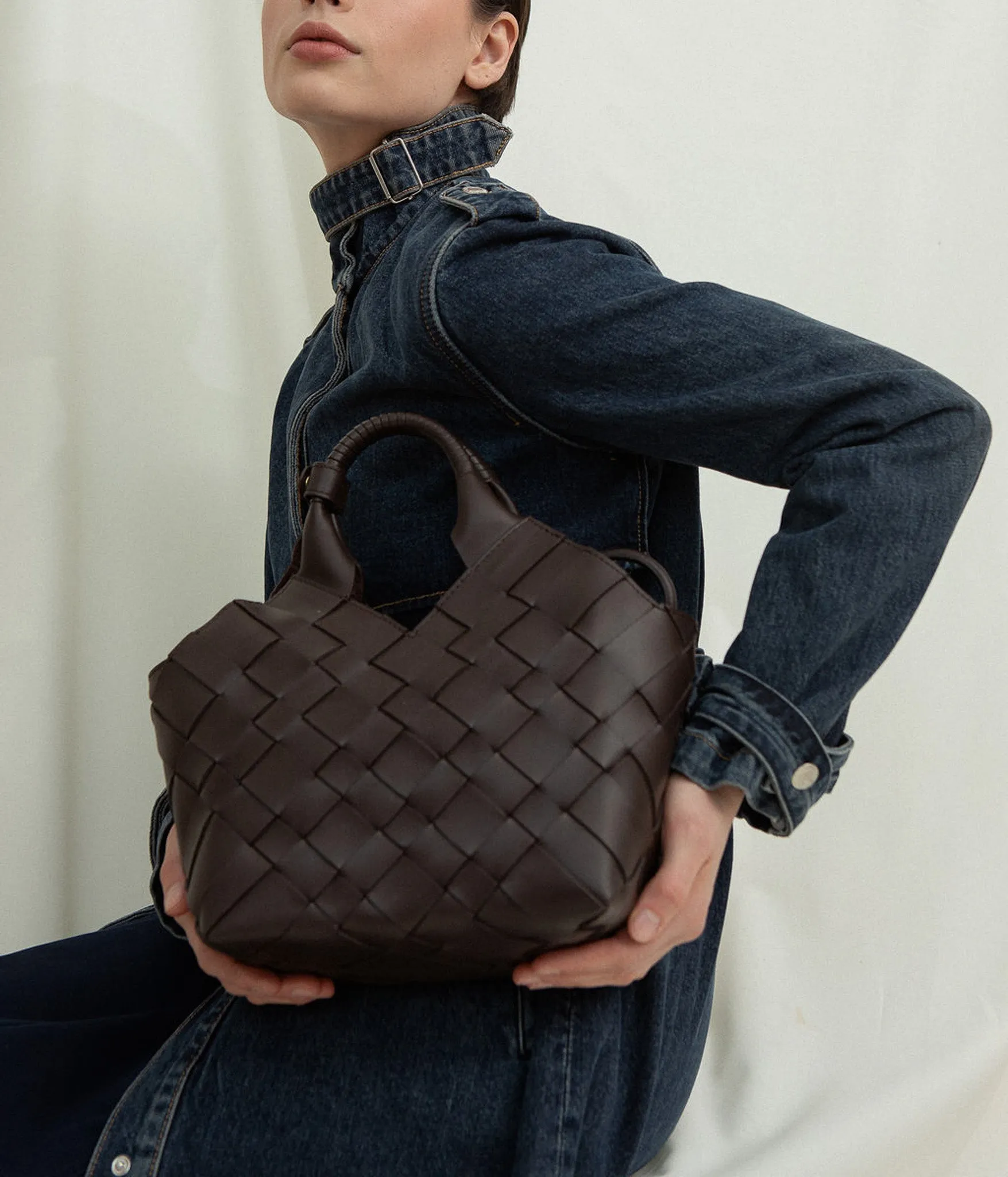 MISU Frappé Denim Shoulder bag