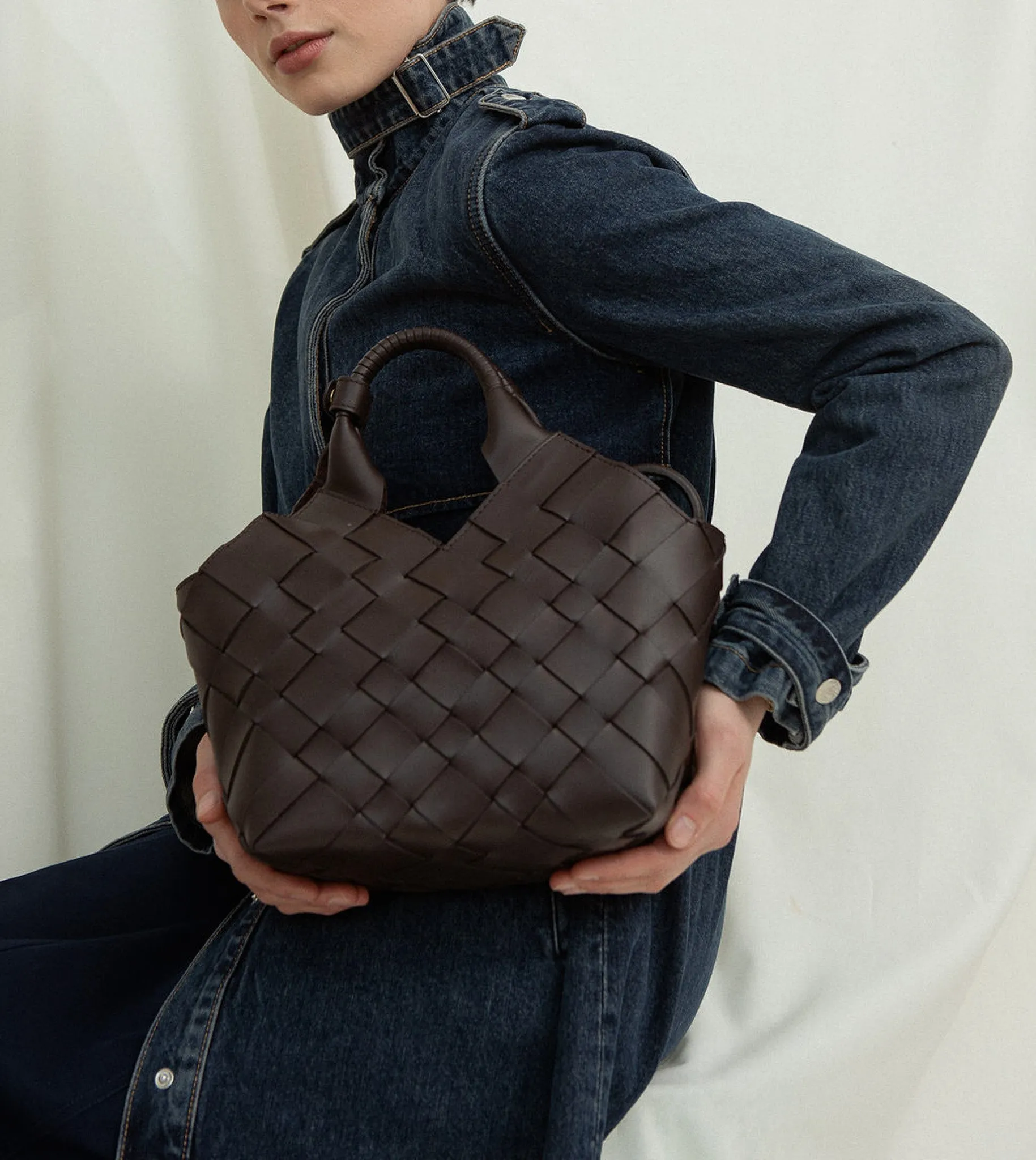 MISU Frappé Denim Shoulder bag