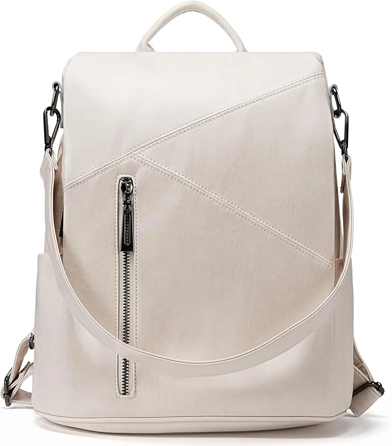 molshine Anti Theft Backpack,Fashion Casual Travel PU Leather Daypack Bag Shoulder Rucksack Handbags for Women HB041