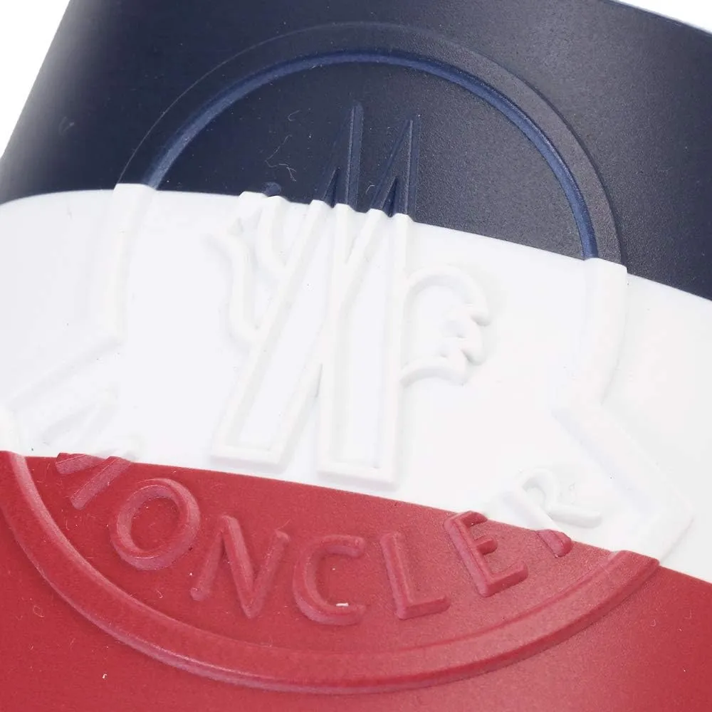 Moncler 10138 00 01A49 Men's Sandals, Rubber Basile Embossed Logo
