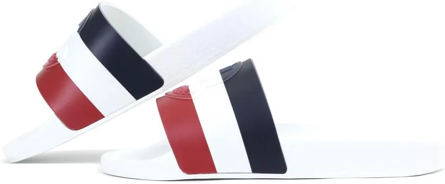 Moncler 10138 00 01A49 Men's Sandals, Rubber Basile Embossed Logo