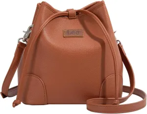 Montana West Lee Small Crossbody Bags for Women Drawstring Bucket Purse with Adjustable Strap