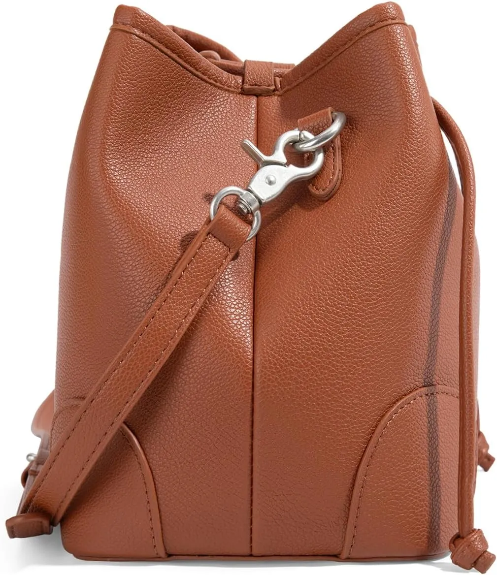 Montana West Lee Small Crossbody Bags for Women Drawstring Bucket Purse with Adjustable Strap