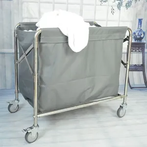 Movable Trolleys Laundry Basket Trolley Laundry Sorter Cart with Rolling Wheels Laundry Hamper Trolley with Removable Bags for Hotels Home