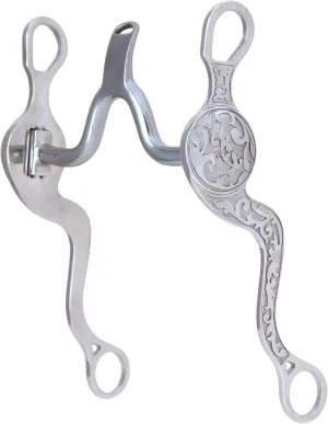 Myler Embossed Shank Narrow Med Port Bit 5in