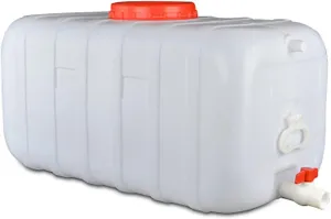 NAKAN Large Water Container with Tap Water Carrier Camping Portable Drinking Water Bucket Emergency Cube Water Carrier for Home Camping Picnic BBQ Self-Driving Tour(Size:110L)