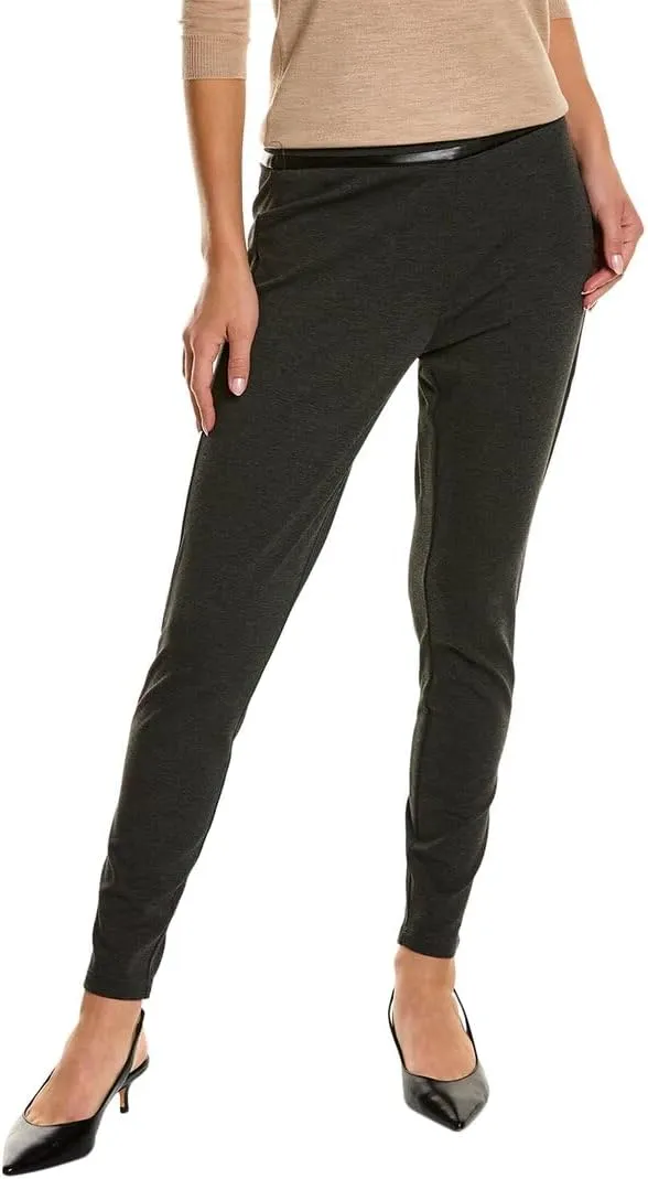 Nanette Nanette Lepore Womens Miracle Ponte Pant, L, Grey