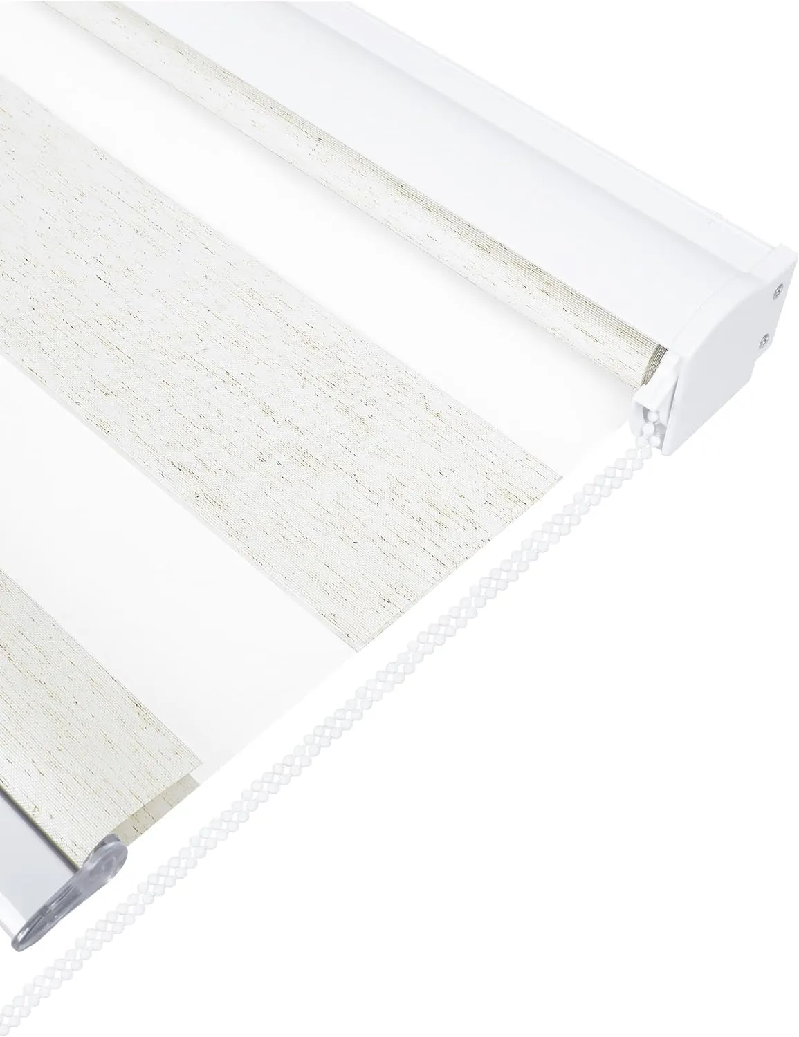 Natural Woven Linen Window Blinds   Strips Woven Blinds for Windows
