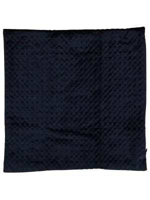 Navy Velvet Embossed Scatter Cover