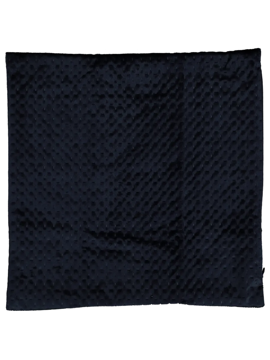 Navy Velvet Embossed Scatter Cover