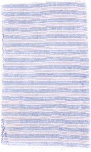 New Blue Linen Scarf