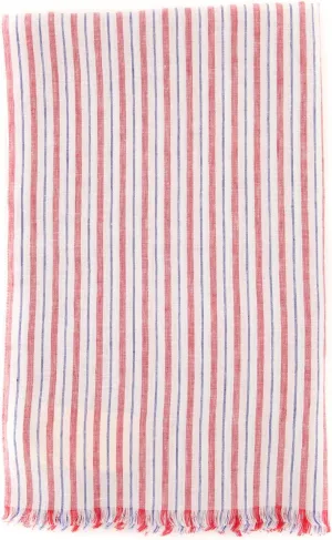 New Red Linen Scarf