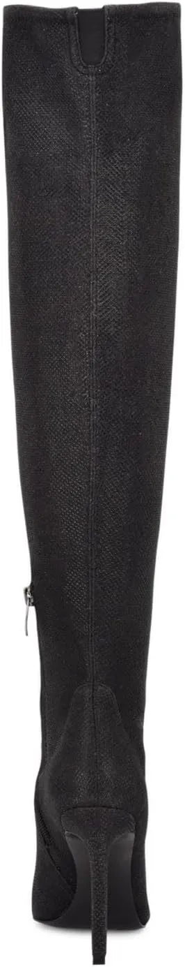 Nine West Women's Tacy Faux Leather Over The Knee Boot