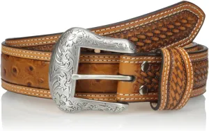 Nocona Men's Cognac Ostrich Belt