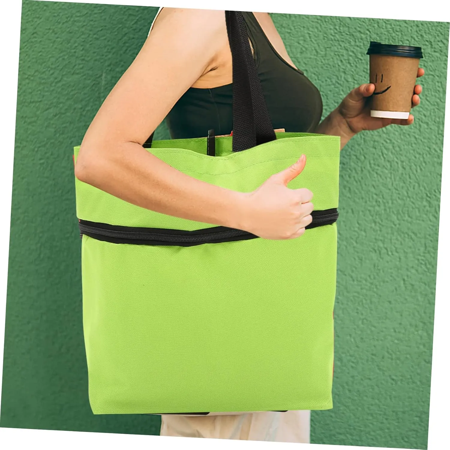 NOLITOY Djustable Shoulder Collapsible Trolley Bag Large Capacity Grocery Bag Wheels for Shopping Laundry Heavy Items