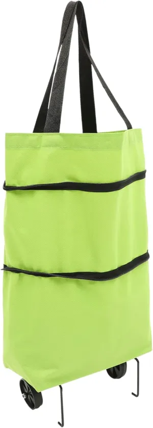 NOLITOY Djustable Shoulder Collapsible Trolley Bag Large Capacity Grocery Bag Wheels for Shopping Laundry Heavy Items