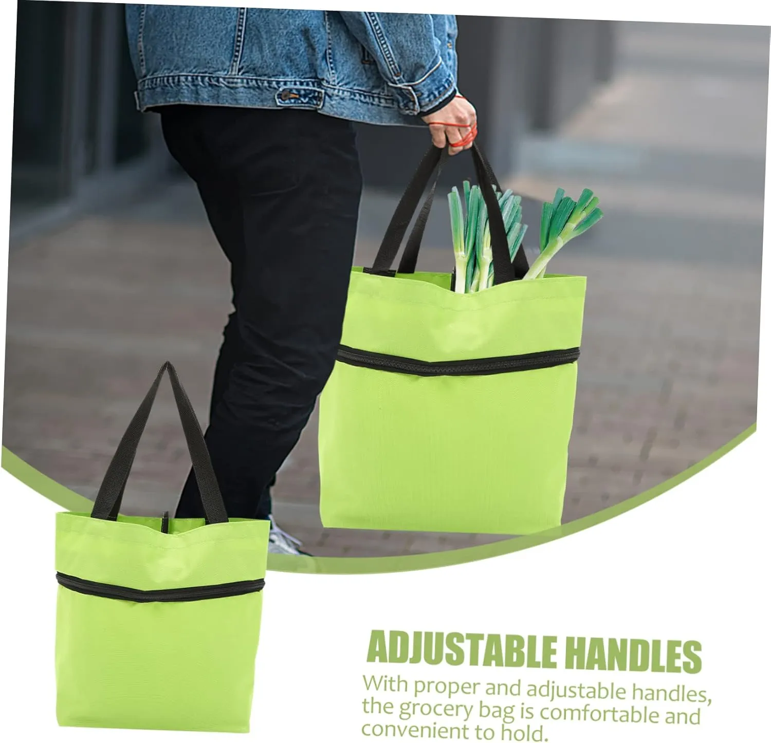 NOLITOY Djustable Shoulder Collapsible Trolley Bag Large Capacity Grocery Bag Wheels for Shopping Laundry Heavy Items