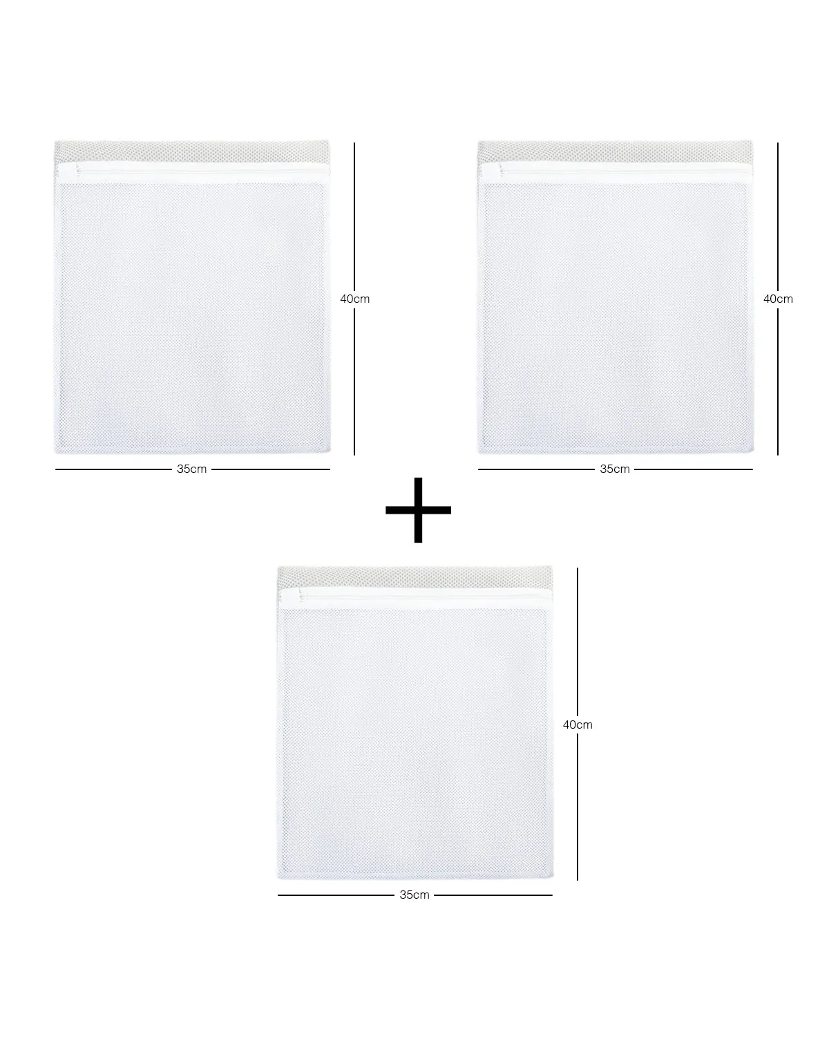 Ocean Home Textile Shoe Laundry Bag, Pack Of 3, Grey