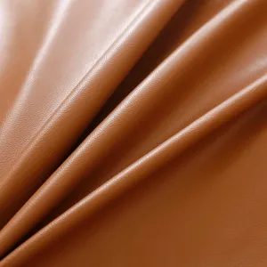 OctoRose 3 Side Zipper Twin Size Waterproof Pet Friendly Faux Leather Caramel Futon Cover Sofa Daybed Mattress Slipcover (Fauxleather-Caramel, Twin Size)