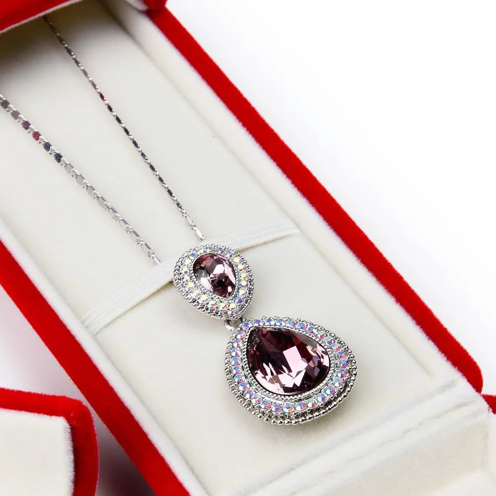 Oirlv Red Jewelry Gift Box Necklace/Long Chain Storage Boxes