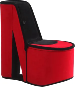 Ore International HBB1832 High Heel Shoe Hidden Jewelry Box, Red Velvet, 9"