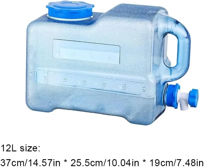 Orgonite Water Storage Containers, Camping Water Container, Portable Water Tank with Faucet Camping Bucket with Tap Water Jug with Spigot BPA Free Emergency Water Storage for Outdoor Camping Hiking