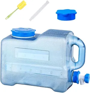 Orgonite Water Storage Containers, Camping Water Container, Portable Water Tank with Faucet Camping Bucket with Tap Water Jug with Spigot BPA Free Emergency Water Storage for Outdoor Camping Hiking